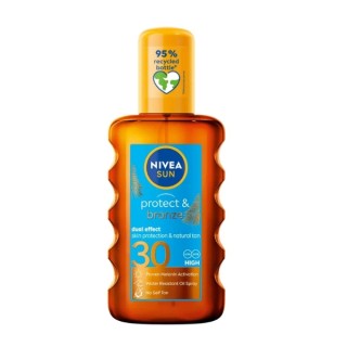 Nivea Sun Protect& Bronze Sunscreen Spray Activating Natural Tan SPF30 200 ml