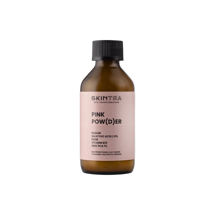 SkinTra Pink Powder multifunctional cleansing and enzymatic powder based on clay 40 g