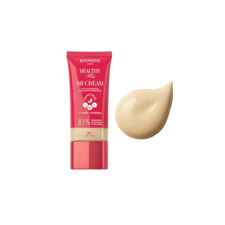 Легкий BB-крем для обличчя Bourjois Healthy Mix /01/ Ivory 30 мл