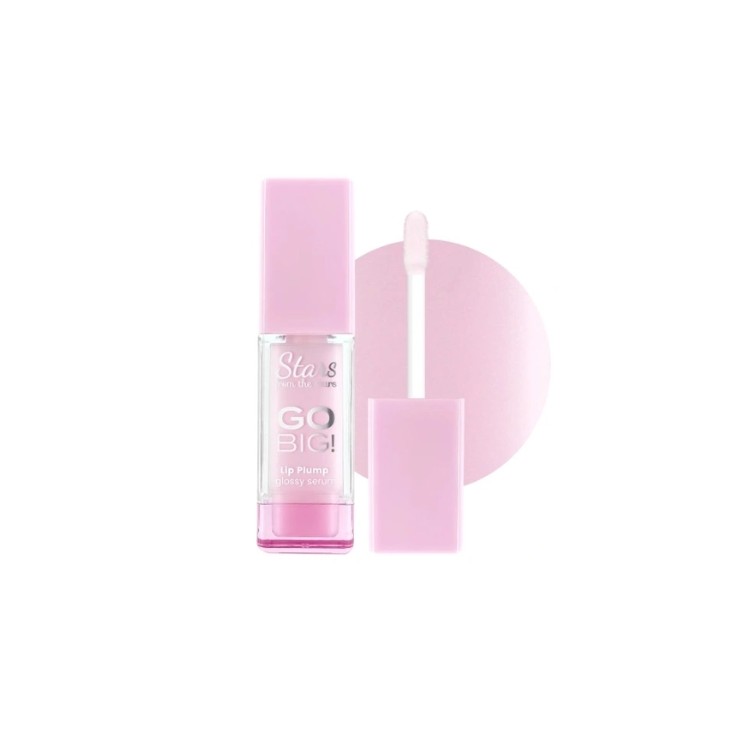 Stars from the stars Go big! Lip plumping lip gloss serum /01/ Soft Pink 8 g