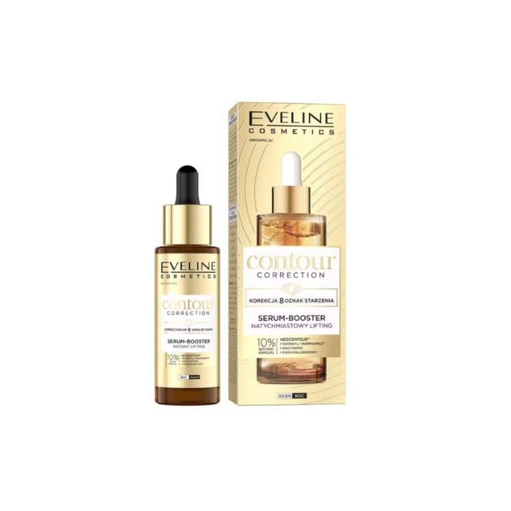 Сироватка для корекції контурів обличчя Eveline Contour Correction Serum - booster для обличчя 30 мл