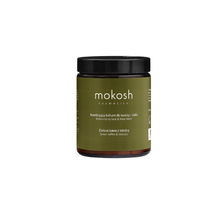 Mokosh nawilżający Balsam do ciała Zielona kawa i Tabaka 180 ml