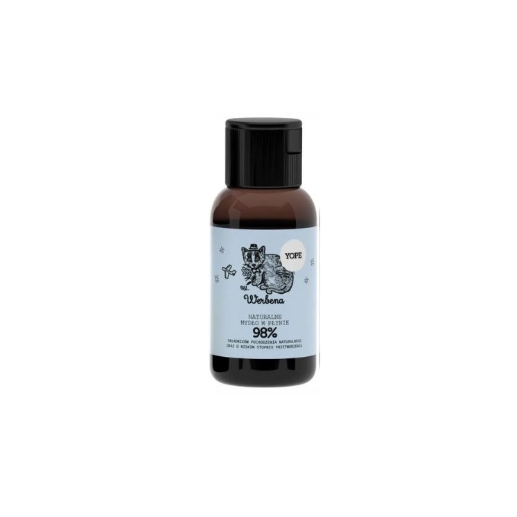 YOPE naturalne Mydło do rąk w płynie Werbena Mini 40 ml