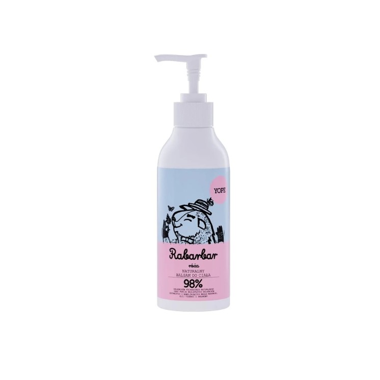 YOPE naturalny Balsam do ciała Rabarbar i Róża 300 ml