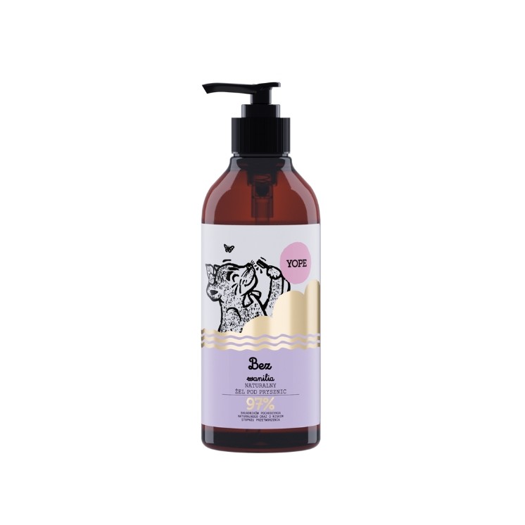 YOPE naturalny Żel pod prysznic Bez i Wanilia 400 ml