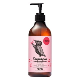 YOPE naturalne Mydło do rąk w płynie Czereśnia i Mleczko migdałowe 500 ml