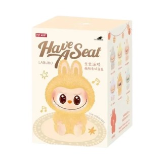 LABUBU Original Plush Sitting Pendant Pop Mart Labubu The Monsters Have a Seat + QR Code 1 pc