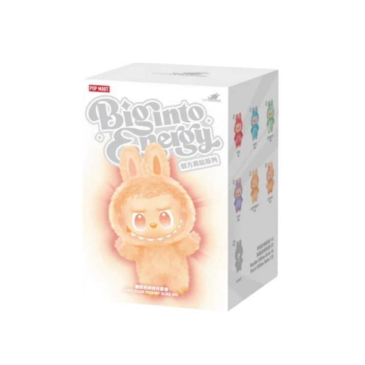 LABUBU Original Plush Pendant Pop Mart Labubu The Monsters Big Into Energy Series + QR Code 1 pc