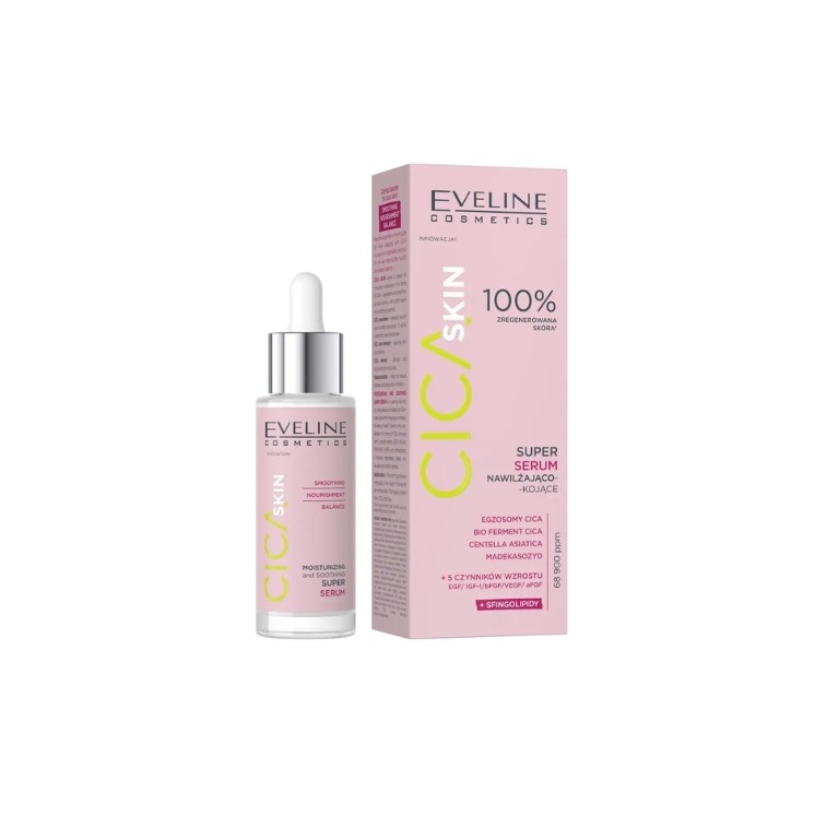 Eveline Cica Skin Super Moisturizing and Soothing Facial Serum 30 ml