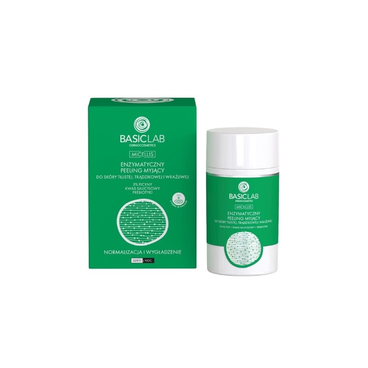 BasicLab Micellis Enzymatic Cleansing Peeling Oily, acne-prone and sensitive skin 35 g
