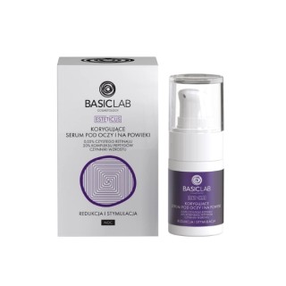 BasicLab Esteticus Corrective Eye and Eyelid Serum with Retinal 0.0 3% for Night 15 ml