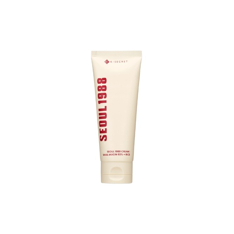 K SECRET SEOUL 1988 Cream : Заспокійливий крем для обличчя з муцином Snail 9 3% + рис з фільтратом муцину равлика та рисом 100 м