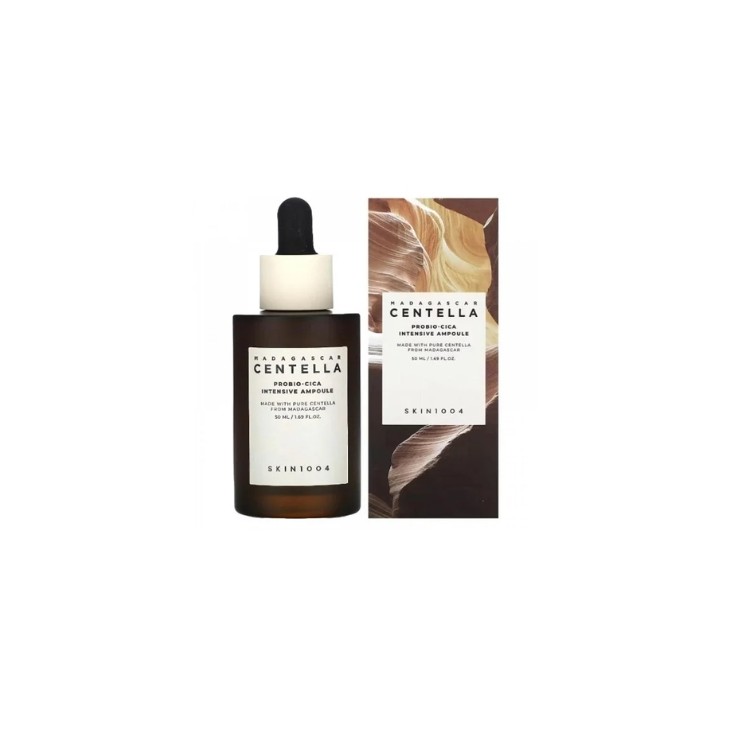 SKIN1004 Сироватка для обличчя з пробіотиком центели мадагаскарської Cica інтенсивною ампулою, що зміцнює шкіру, 50 мл