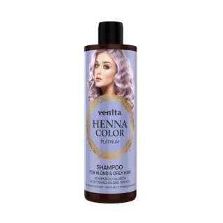 Venita Henna Color Platinum Szampon do włosów w odcieniach blond i siwych 300 ml