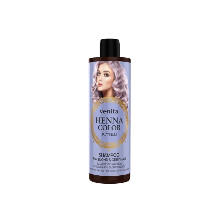 Шампунь Venita Henna Color Platinum для blond та сивого волосся 300 мл