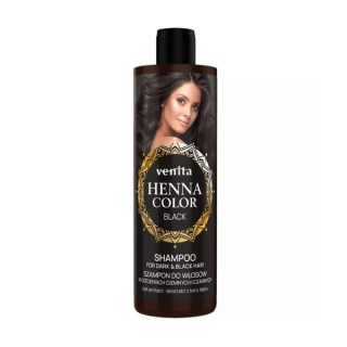 Шампунь Venita Henna Color Black для темного та чорного волосся 300 мл