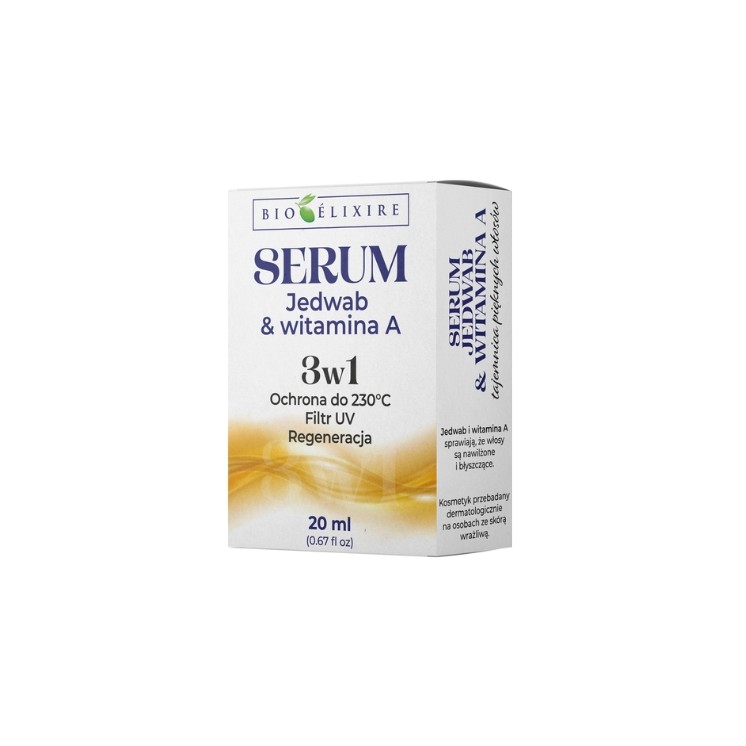 BioElixire Silk and Vitamin A Hair Serum UV Protection and Regeneration 20 ml