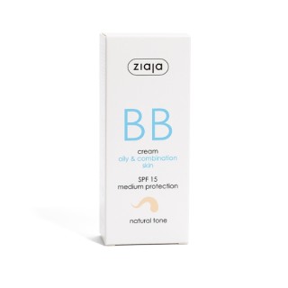 Ziaja BB active Face cream for imperfections for oily and combination skin SPF15 natural shade 50 ml