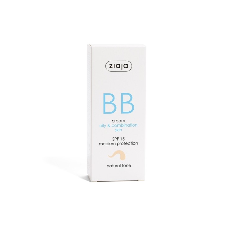 Ziaja BB active Face cream for imperfections for oily and combination skin SPF15 natural shade 50 ml