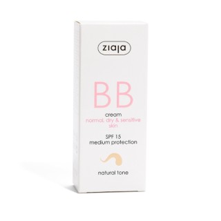 Ziaja BB active Face cream for imperfections for normal, dry and sensitive skin SPF15 natural shade 50 ml