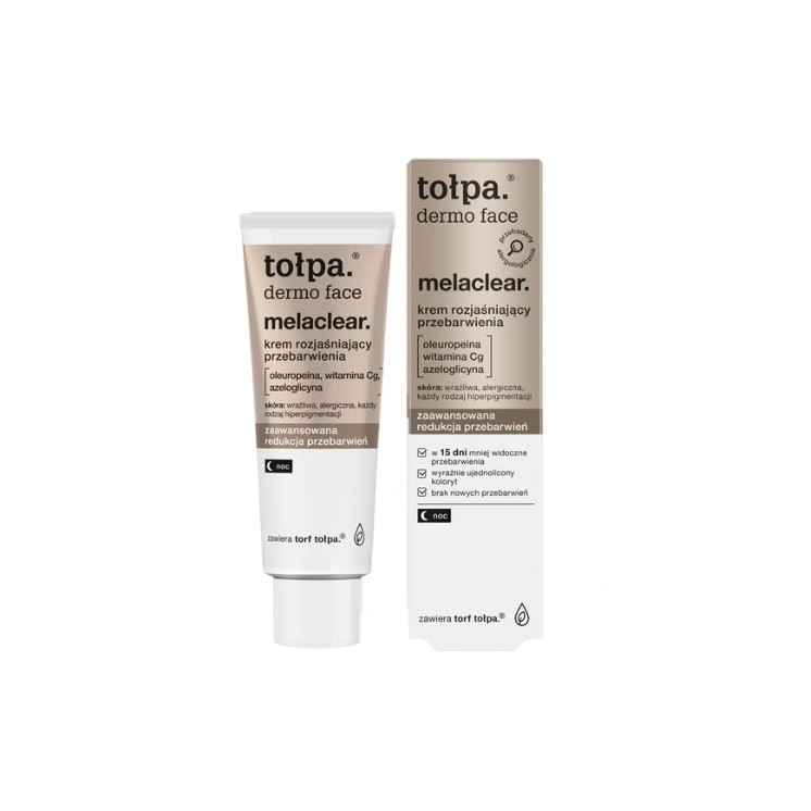 Tołpa Dermo Face Melaclear Night Face Cream Brightening Discolorations 40 ml