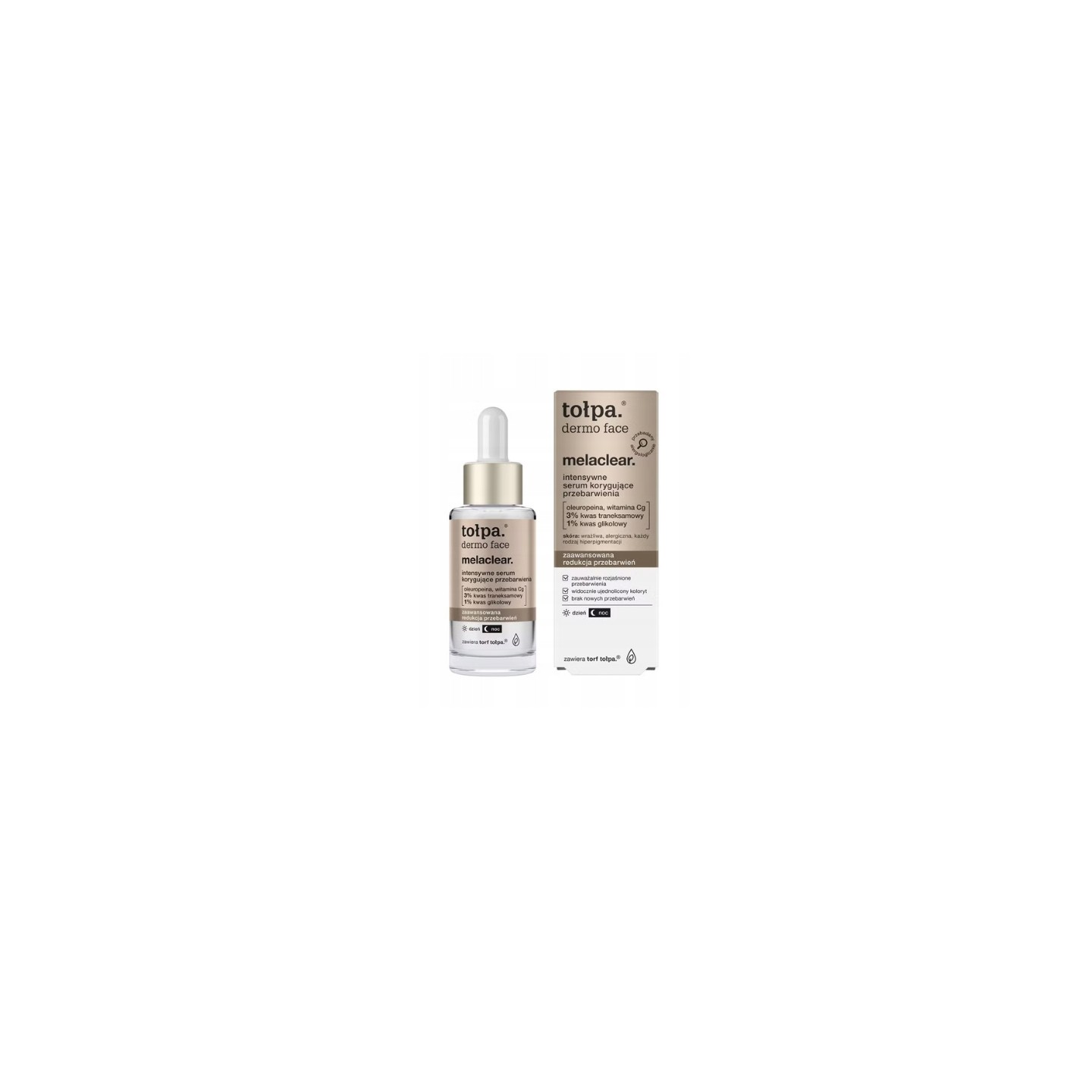 Tołpa Dermo Face Melaclear Intensive Serum Correcting Discolorations for Day and Night 30 ml