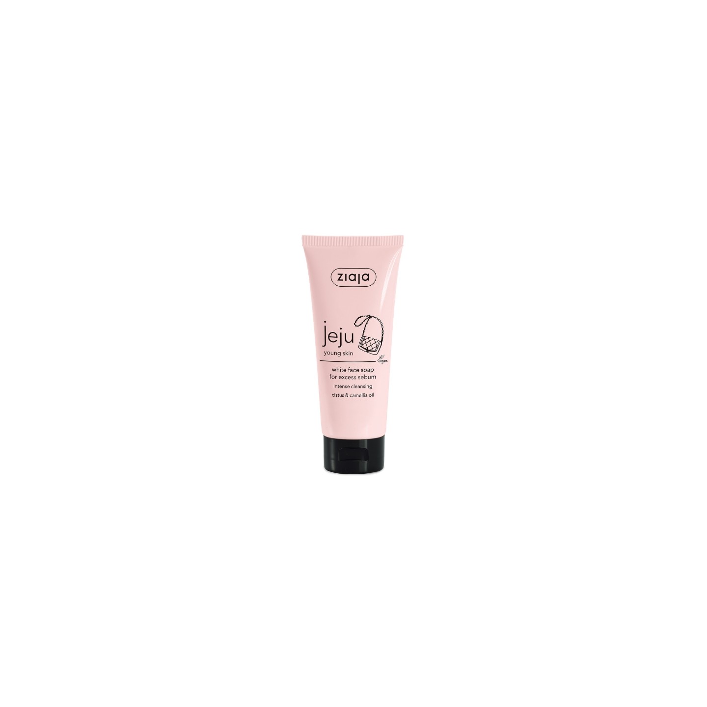 Ziaja Jeju białe Mydło do twarzy przeciw Sebum 75 ml Ziaja Jeju białe Mydło do twarzy przeciw Sebum 75 ml