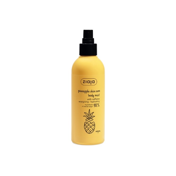 Ziaja Pineapple Body Mist with Caffeine in a spray 200 ml