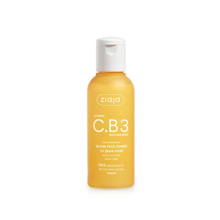 Ziaja Witamina C.B3 Niacynamid неповсякденний кислотний тонік для обличчя 1% AHA + PHA 120 мл