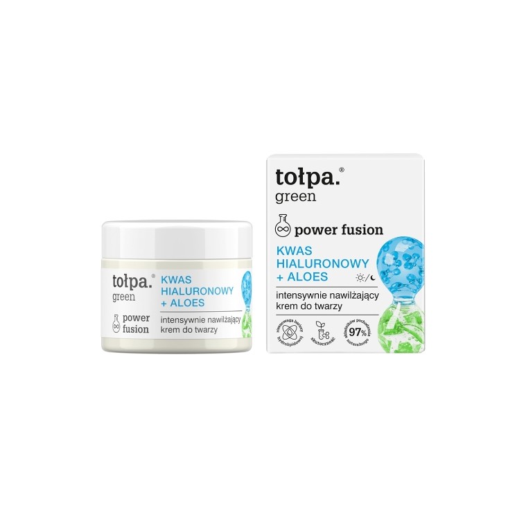 Tołpa Green Power Fusion Intensively Moisturizing Face Cream Hyaluronic Acid + Aloe 50 ml