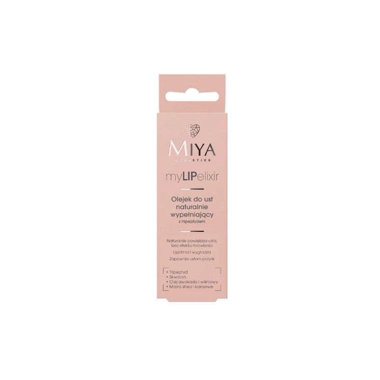 Miya Cosmetics myLIPelixir Naturally Filling Lip Oil with Tripeptide Clear 10 g
