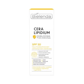 Живильний бар'єрний крем для обличчя Bielenda Cera Lipidium Multiceramide SPF50 50 мл