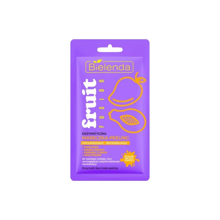 Bielenda Fruit Fusion enzymatic smoothing and regenerating peeling mask 8 g