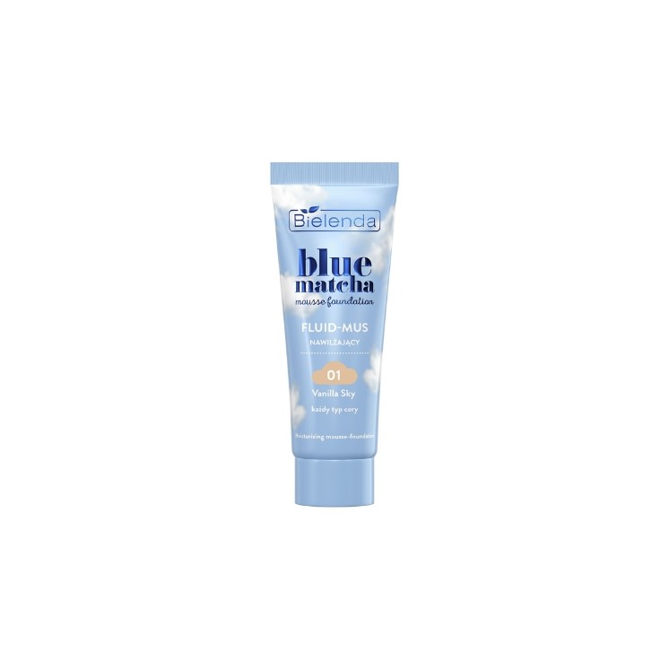 Зволожувальний флюїд-мус Bielenda Blue Matcha /01/ Vanilla Sky 30 г
