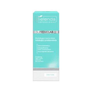 Bielenda Professional SUPREMELAB Skin Tone eksfoliujący Krem do twarzy redukujący przebarwienia na noc 50 ml Bielenda Professional SUPREMELAB Skin Tone eksfoliujący Krem do twarzy redukujący przebarwienia na noc 50 ml