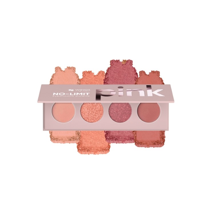 Палетка тіней для повік AA Wings of Color No Limit Volume Pink 4 г