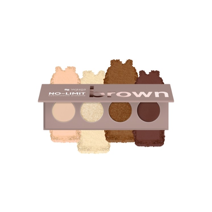 AA Wings of Color No Limit Volume Eyeshadow Palette Brown 4g