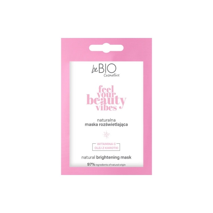 BeBio Cosmetics Natural Illuminating Face Mask Feel Your Beauty Vibes 10 ml