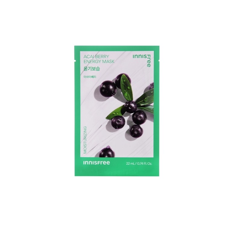 Зволожувальна тканинна маска Innisfree Squeeze Energy Mask з ароматом Berry асаї 22 мл