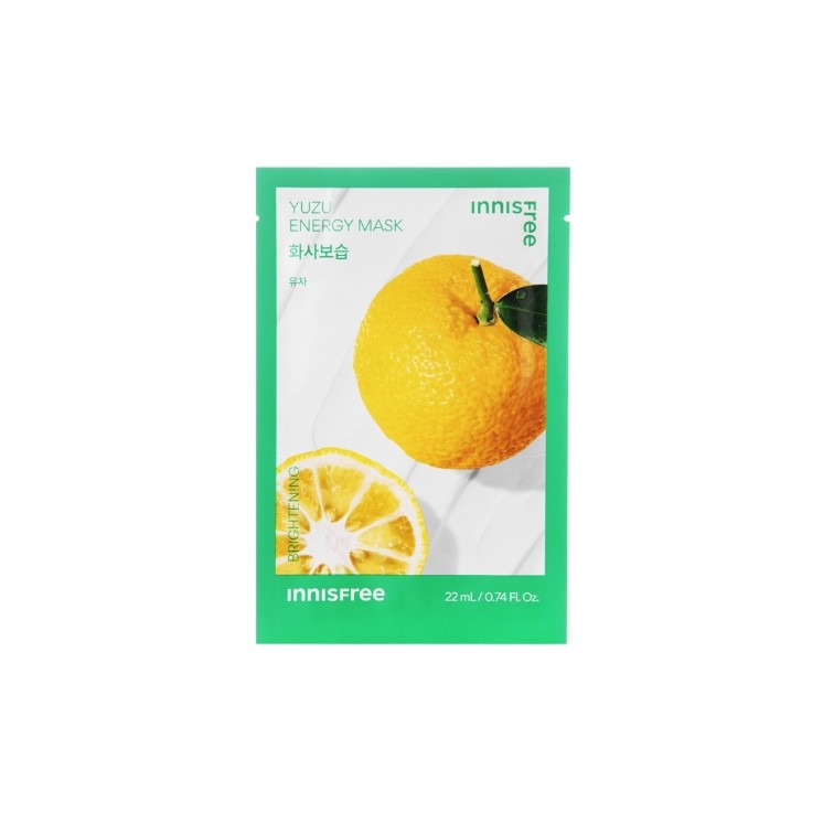 Innisfree Squeeze Energy Mask Yuzu Brightening Sheet Mask 22 ml