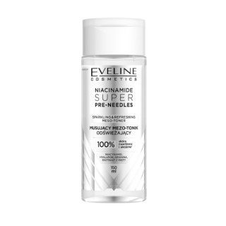 Eveline Niacinamide Super Pre-Needles Effervescent Refreshing Meso-Tonic for the Face 150 ml
