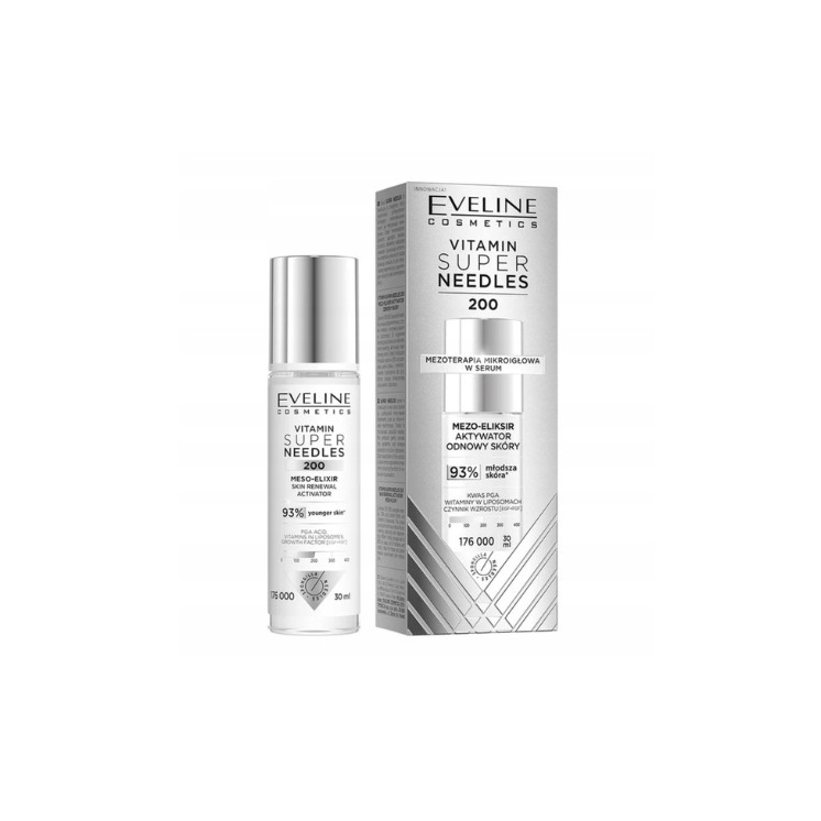 Eveline Vitamin Super Needles 200 Mezo- elixir Skin Renewal Activator 30 ml