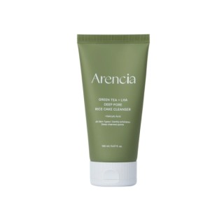 Arencia Green Tea + LHA Deep Pore RIice Cake Cleanser Żel do mycia twarzy z Zieloną Herbatą 150 ml