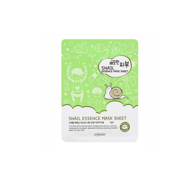 Esfolio Snail Esseence Sheet Mask odżywcza Maska do twarzy 25 ml
