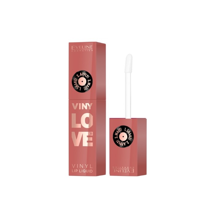 Eveline VinyLove długotrwała Pomadka płynna z efektem gloss /04/ Peachy 4 ml