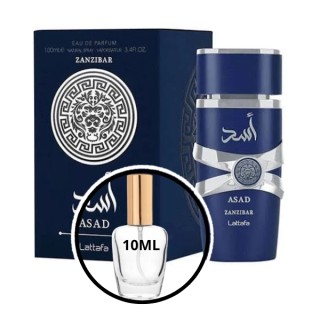 Lattafa Odlewka Wody perfumowanej dla mężczyzn Asad Zanzibar 10 ml