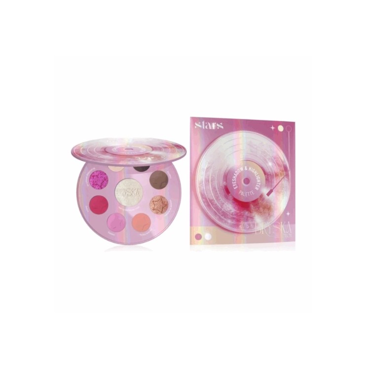 Палетка тіней для повік Stars from the Stars x BRYSKA з хайлайтером 9.7 г