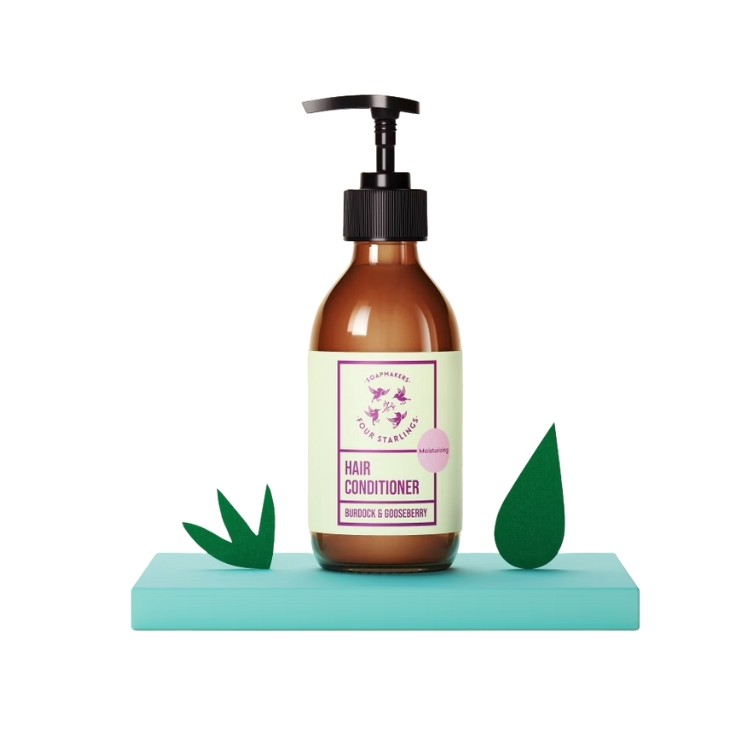 Mydlarnia Cztery Szpaki Moisturizing Hair Conditioner Burdock and Gooseberry 300 ml