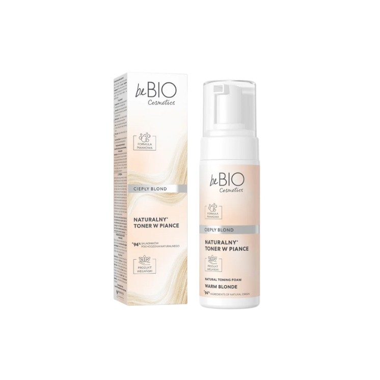 BeBio Cosmetics Natural Foam Toner Warm Blond 120 ml