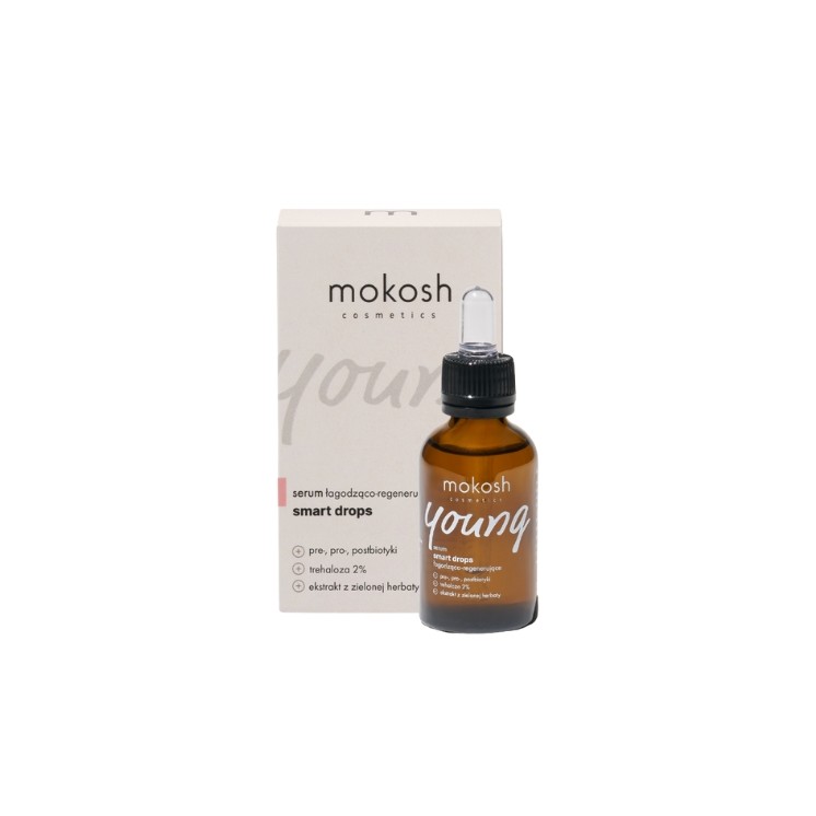 Mokosh Young Smart Drops łagodząco-regenerujące Serum do twarzy 30 ml